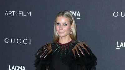 Gwyneth Paltrow, in Gucci, arrives for the Lacma Art + Film Gala at the Los Angeles County Museum of Art in Los Angeles, California, on October 29, 2016. EPA