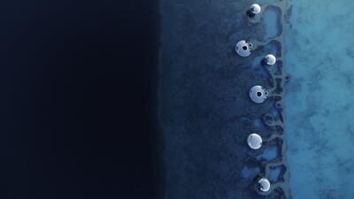 75 percent of the 90+ islands in the Red Sea Project area have been set aside for conservation, with nine islands designated as areas of significant ecological value. Courtesy Red Sea Development Company