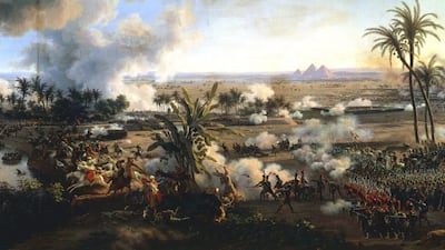 The Battle of the Pyramids by Louis Lejeune (1798). Getty Images