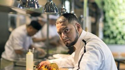 Chef Siraaj Allie, the Head Chef at Tidjoori. Reem Mohammed / The National