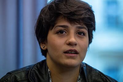 Syrian refugee Sarah Mardini, who was held in Greece on migrant smuggling charges. AFP