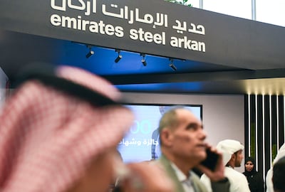 Emirates Steel Arkan was formed after the merger of Emirates Steel and Arkan Building Materials in 2021. Khushnum Bhandari / The National