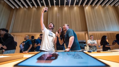 ‘The diversity and energy of visitors in the UAE make our stores here especially vibrant,’ Deirdre O’Brien, Apple’s senior vice president for retail and people, told The National