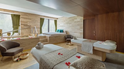 A treatment room at Jiva Spa.