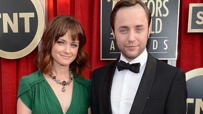 Actors Alexis Bledel and Vincent Kartheiser. Kevork Djansezian / Getty Images / AFP