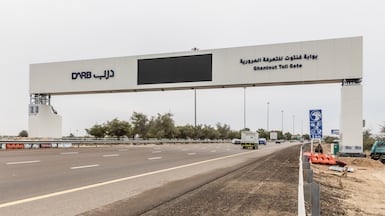 The new Ghantoot road toll gate will be activated on May 4. Antonie Robertson/The National