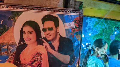 Many of the posters are a throwback to the tacky posters that one saw in homes during the 1980s and 1990s in India, Pandey says.