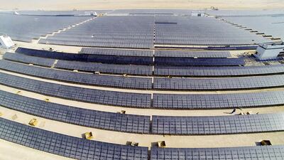 The Mohammed bin Rashid Al Maktoum Solar Park is one of the many solar projects in the region being developed by Acwa Power. Courtesy Government of Dubai