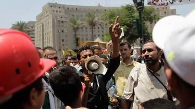 Opponents of Egypt's ousted Islamist president Mohammed Morsi gather in Cairo’s Tahrir Square.