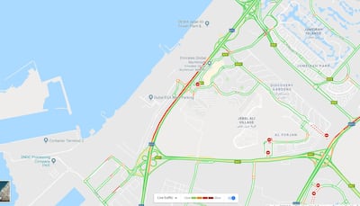 The E11 southbound at 09:00am.