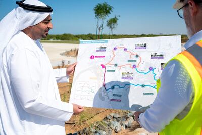 A map of the upcoming mangrove walk project. Wam