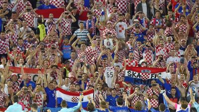 Croatia's fans were understandably ecstatic after their team beat Spain in the group stages of Euro 2016. Loic Venance / AFP