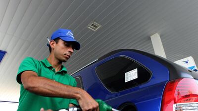 A petrol station in Dubai. Paulo Vecina / The National