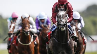 Oisin Murphy rides Roaring Lion to a comfortable win at York Racecourse on Thursday. Alan Crowhurst / Getty Images