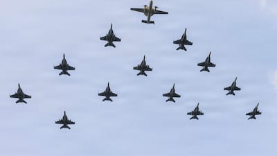 The US military's latest strikes included a 90-minute raid on Greater Tunb, a UAE island occupied and heavily fortified by Iran for decades. US NAVY/AFP