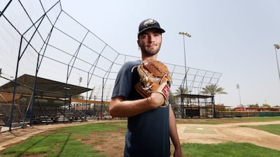 Dubai-born Ollie Duthie trains for the U23 Baseball World Cup in China where he will represent Great Britain. All images Chris Whiteoak / The National