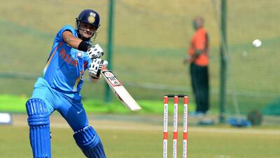 Suresh Raina of India A plays a shot during the 3rd ODI match against South Africa. Getty Images