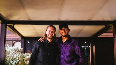 Sir Lewis Hamilton, right, paid tribute to Vettel, left, ahead of his final race. Photo: Sir Lewis Hamilton / Instagram