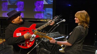 Singer-songwriters Stew and Heidi Rodewald. Courtesy NYU Abu Dhabi