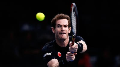 Andy Murray needed less than an hour to defeat David Goffin and advance to the Paris masters quarter-finals. Dean Mouhtaropoulos / Getty Images