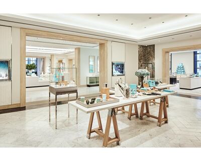 Inside Tiffany & Co's flagship New York store.