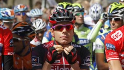 The Australian Cadel Evans prepares for another stage at the Tour de France.