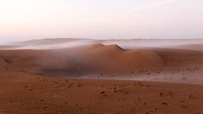 A foggy morning in Wahiba Sands, 200km south of Muscat. Unsplash