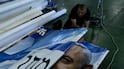An election campaign poster showing Israeli Prime Minister Benjamin Netanyahu is printed. Getty Images
