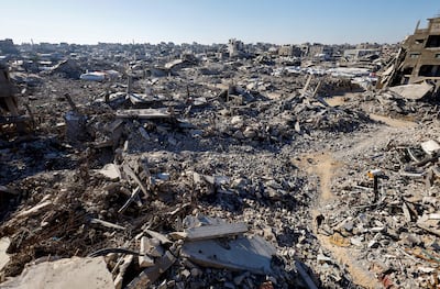 Destruction in Gaza city. Reuters