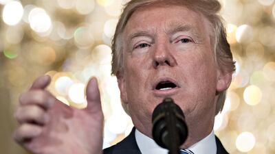 US president Donald Trump has backed away from a campaign promise to scrap a major nuclear security deal with Iran. Bloomberg / Andrew Harrer
