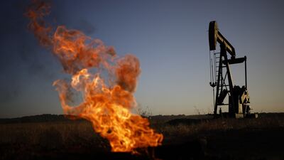 An oil pump jack at the New Harmony oilfield in Illinois. Economists fear the US economy could fall into a recession this year amid steep interest rate increases. Bloomberg