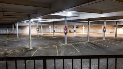 The abandoned car park at a Lord & Taylor department store in Washington, DC that closed in January 2021