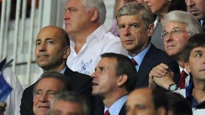 Arsenal CEO Ivan Gazidis, left, says Arsene Wenger,right, will have the ability to spend as he sees fit in this summer's transfer market.