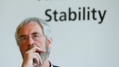 European Central Bank chief economist Peter Praet says the projected trend reflects the euro area’s solid economic growth. Reuters