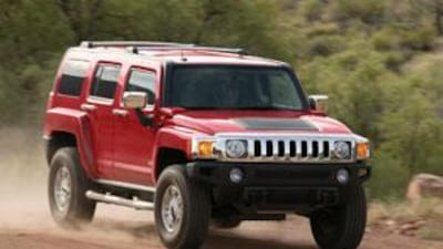 The UAE is one of the largest markets for the Hummer in the Middle East.