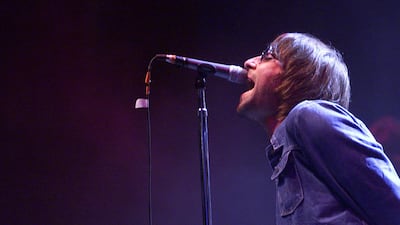 Liam Gallagher performing with Oasis in Atlanta in 2000. Gries / ImageDirect