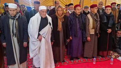 Tribesmen protest in front of the Zueitina Oil Terminal in eastern Libya which they seized on January 18, 2020. Reuters