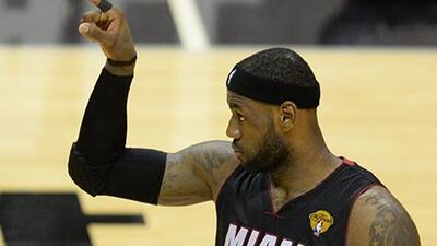 LeBron James made a remarkable recovery after Game 1 blues to lead Miami Heat to victory in Game 2. Robyn Beck / AFP
