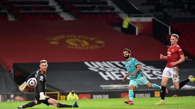 Liverpool's Mohamed Salah will take on Manchester United at Old Trafford in the Premier League on October 24, 2021. AFP