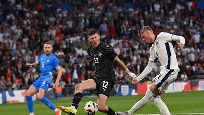 England's Cole Palmer failed to score against Iceland but notched 22 Premier League goals for Chelsea this season. AFP