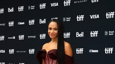 Nicolette Robinson arrives for the premiere of 'Glass Onion: A Knives Out Mystery'. AFP