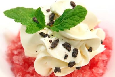 Watermelon water-ice