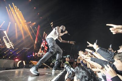 Stormzy performing at Redfest. Courtesy Arabian Radio Network