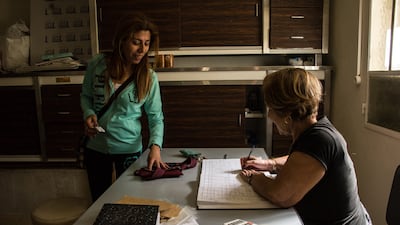 Ms Comair records a visit to her clinic by Rana Tarabey, a seamstress and a distant relative.
