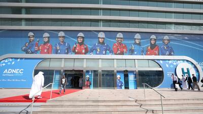The Abu Dhabi International Petroleum Exhibition and Conference (Adipec) is expected to draw 2,200 exhibitors this year. All photos: Victor Besa / The National