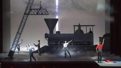 A dress rehearsal for Einstein on the Beach at the Brooklyn Academy of Music Howard Gilman Opera House in Brooklyn, New York. Stephanie Berger / Brooklyn Academy of Music / AP Photo