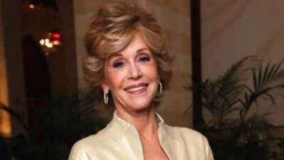 The actress Jane Fonda at the Emirates Palace hotel, 15 Oct 2008.