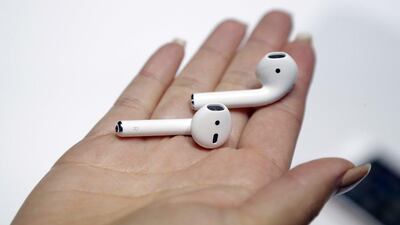 The new Apple AirPods are shown. Marcio Jose Sanchez / AP Photo