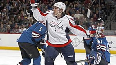 The Capitals' two-goal hero Tomas Fleischmann.