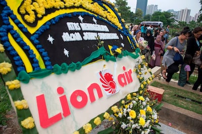 The first funerals for the victims of the Lion Air crash are taking place. AFP